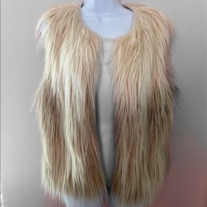 BCBG Faux fur vest